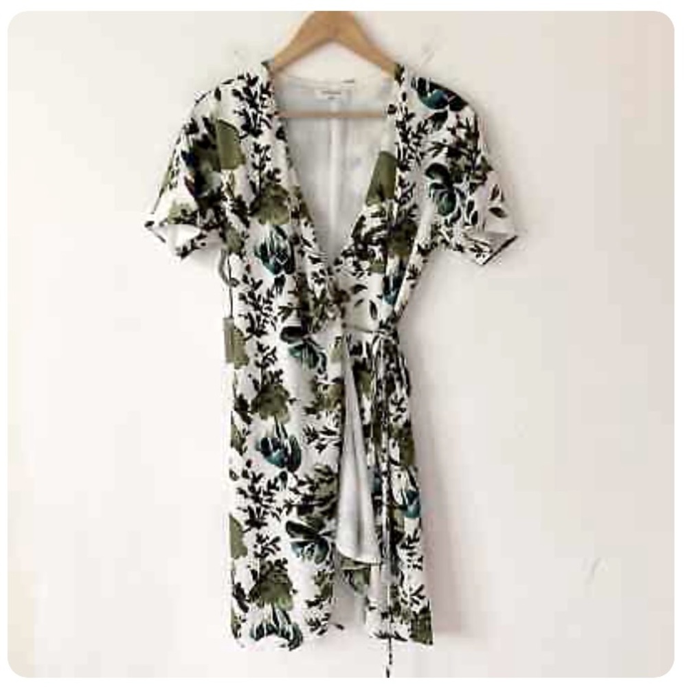 NWT Babaton Wallace Wrap Dress